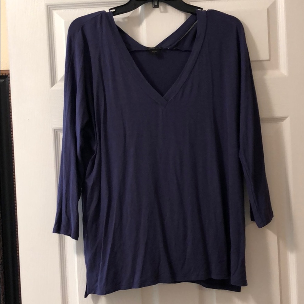 J. Jill Purple V neck blouse